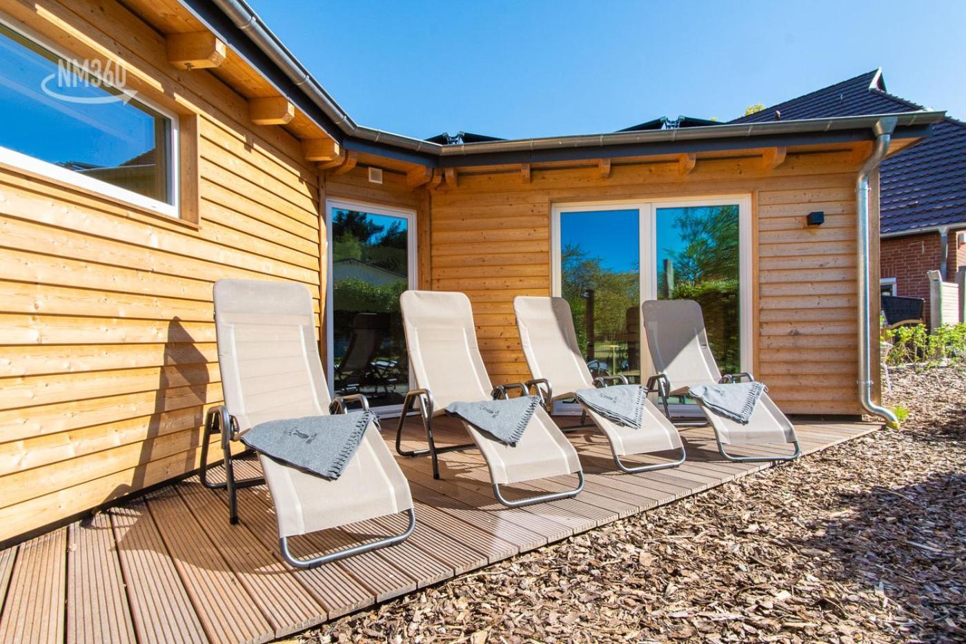 Suite Bragi - Odins Blick Wohnung 15 - Direkt Am Privatstrand, Mit Sauna Und Garten Lobbe Exterior foto